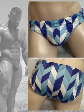 Exotic Low Rise Swimsuit Small 30-36" waist Gently worn Nylon/spandex